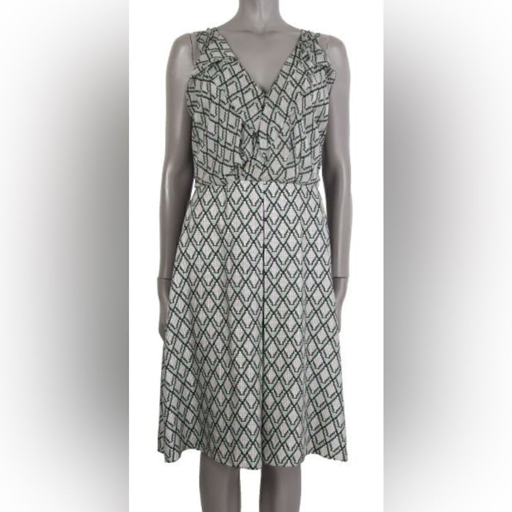 3.1 Phillip Lim Sleeveless Silk Geometric Dress Sz. 8